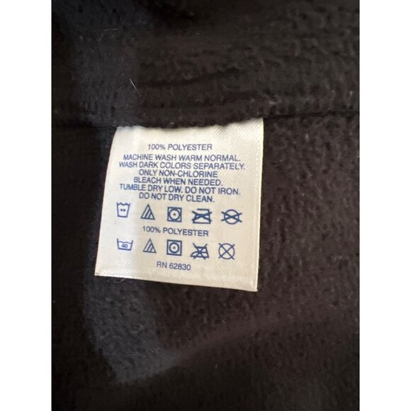 Land's End polartec fleece vest black size XL/P 18 - Picture 6 of 7